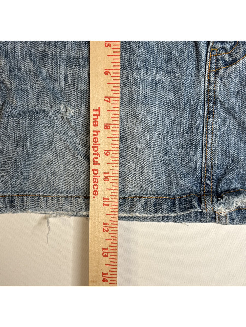 Vintage Y2K American Eagle Denim Mini Skirt Low Rise Size 4 - Picture 10 of 10